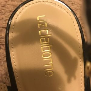 Black Strappy Low Heels